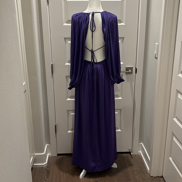 FARM Rio Purple Long Dress Size M - Picture 5 of 12